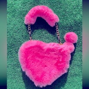 100% new faux fur shoulder bag
